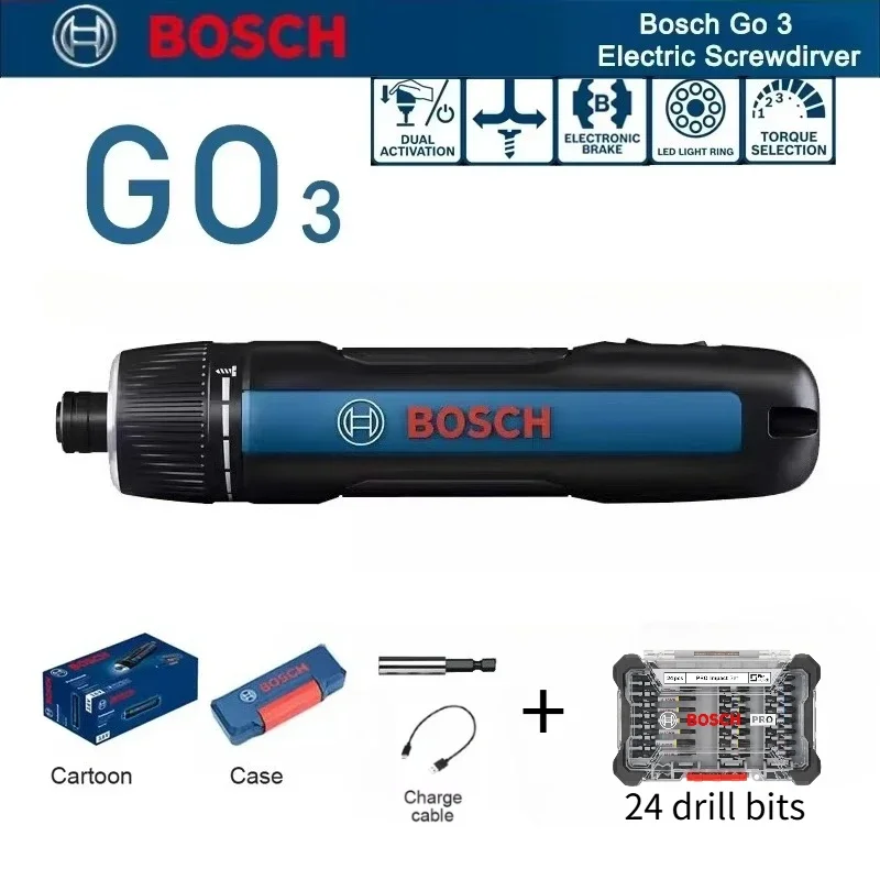Power Tools Professional - Bosch GO 3 Elektrikli Tornavida Seti,